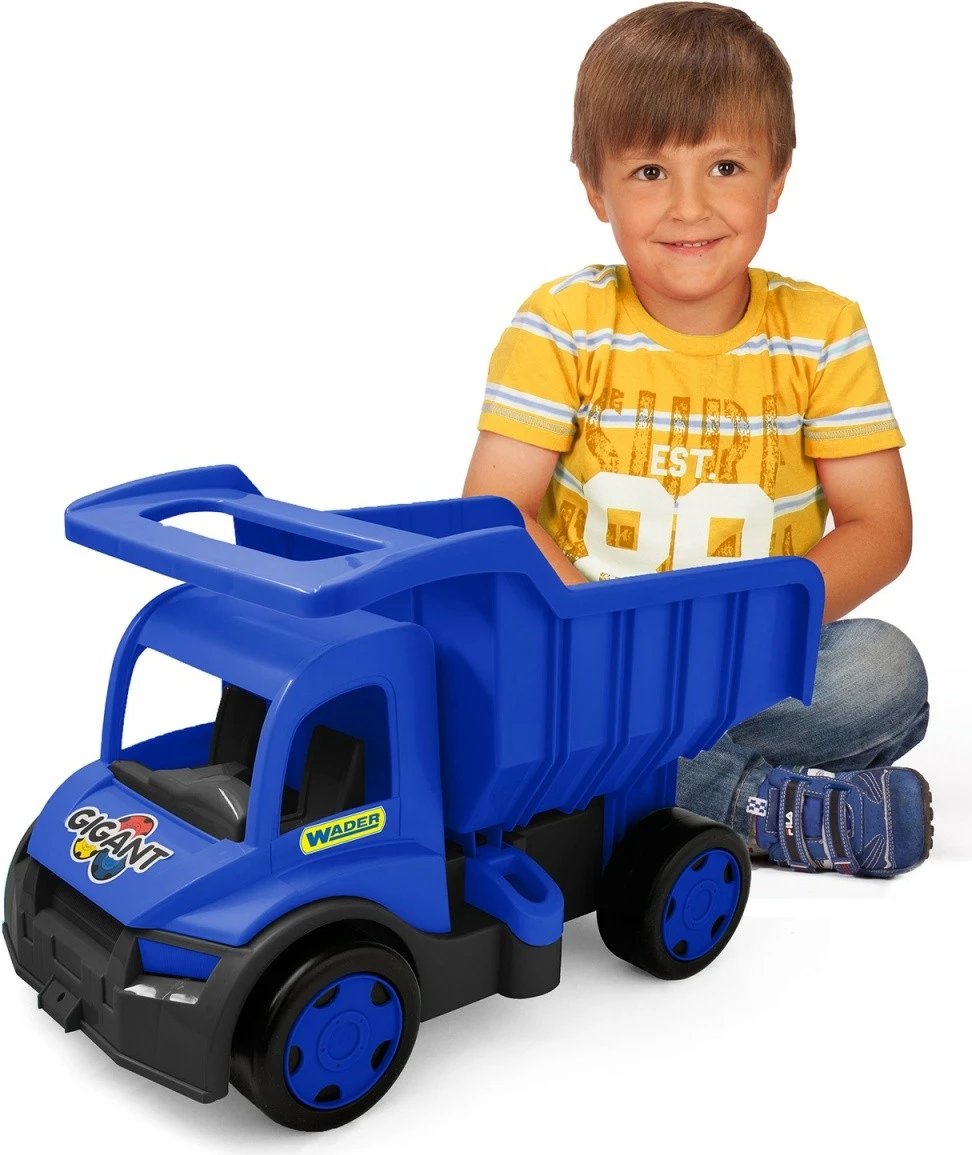 Kamion lodër Wader Dump Truck Gigant, 55 cm, plastikë, navy blue