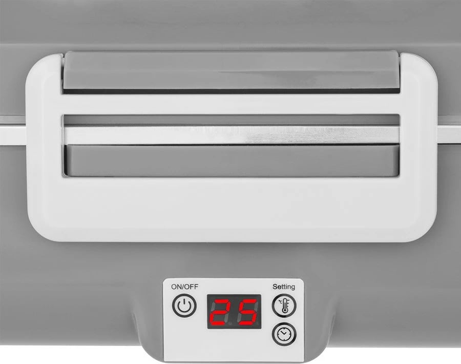 Kuti ushqimi elektrike NOVEEN LB640, me ngrohje, Gri e errët, me çantë termike dhe aksesorë