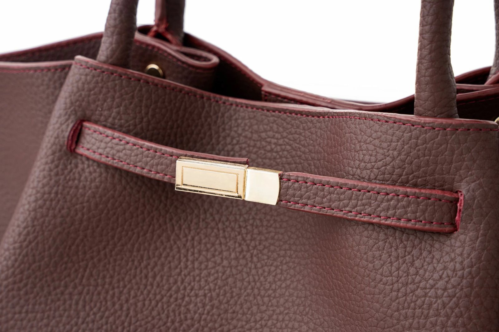 Çantë tote Vince Camuto, Prato, ngjyrë burgundy