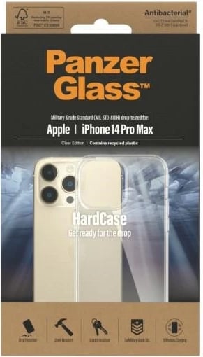 Mbështjellës PanzerGlass HardCase për iPhone 14 Pro Max, transparent