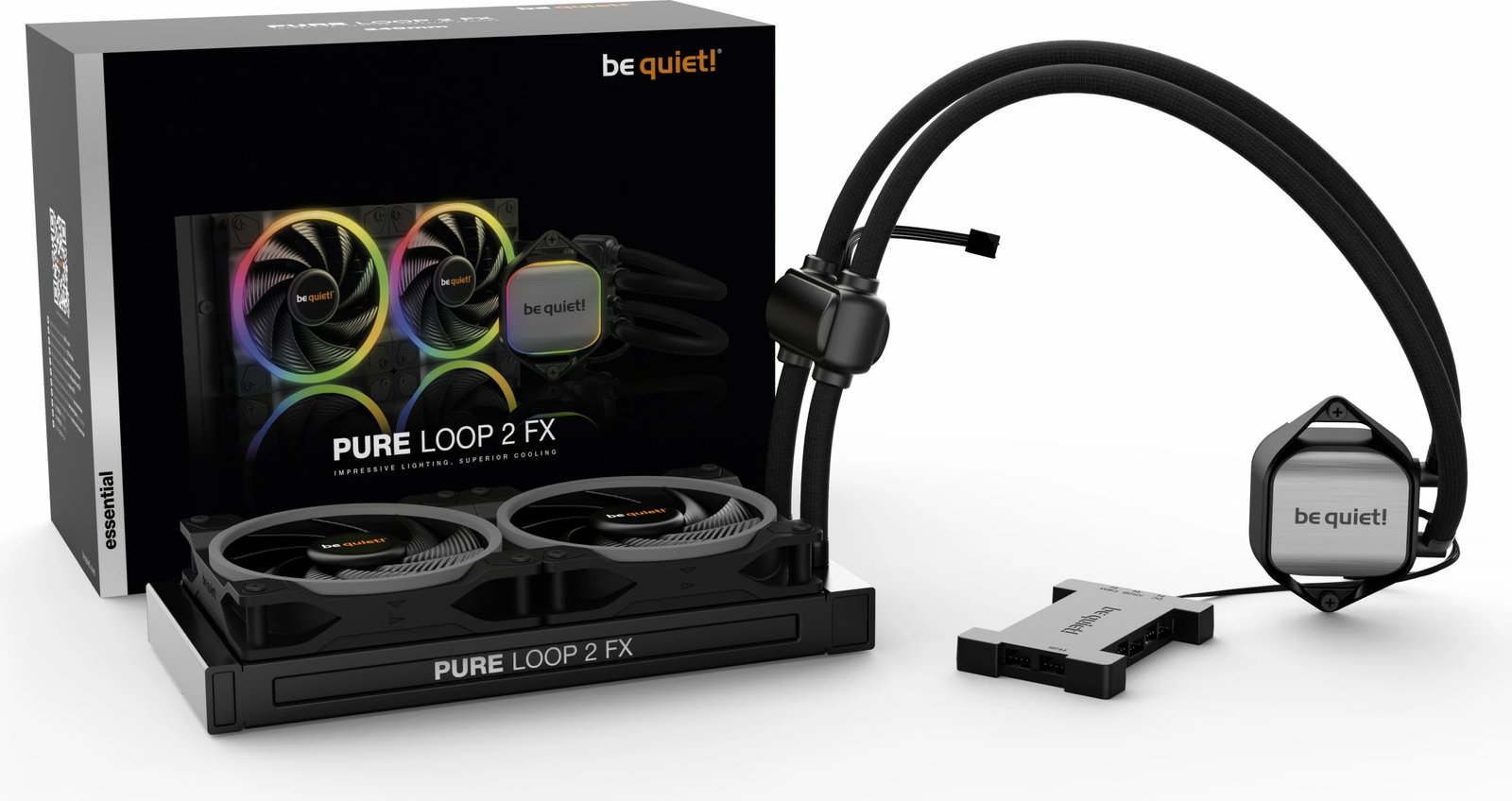Kasë ftohje uji be quiet! Pure Loop 2 FX 240mm, 12 cm, 8 dB, 32.3 dB, E zezë