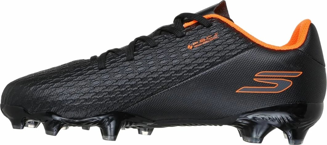 Atlete futbolli për fëmijë Skechers, të zeza-portokalli