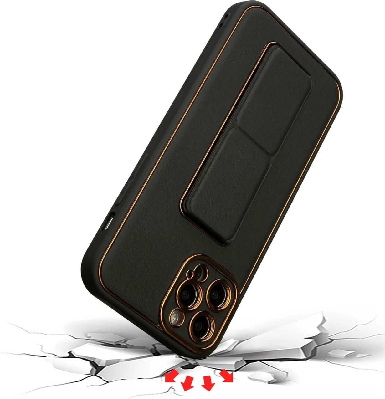 Mbështjellës Hurtel Kickstand Case për Samsung Galaxy A13, silikon, kaltër