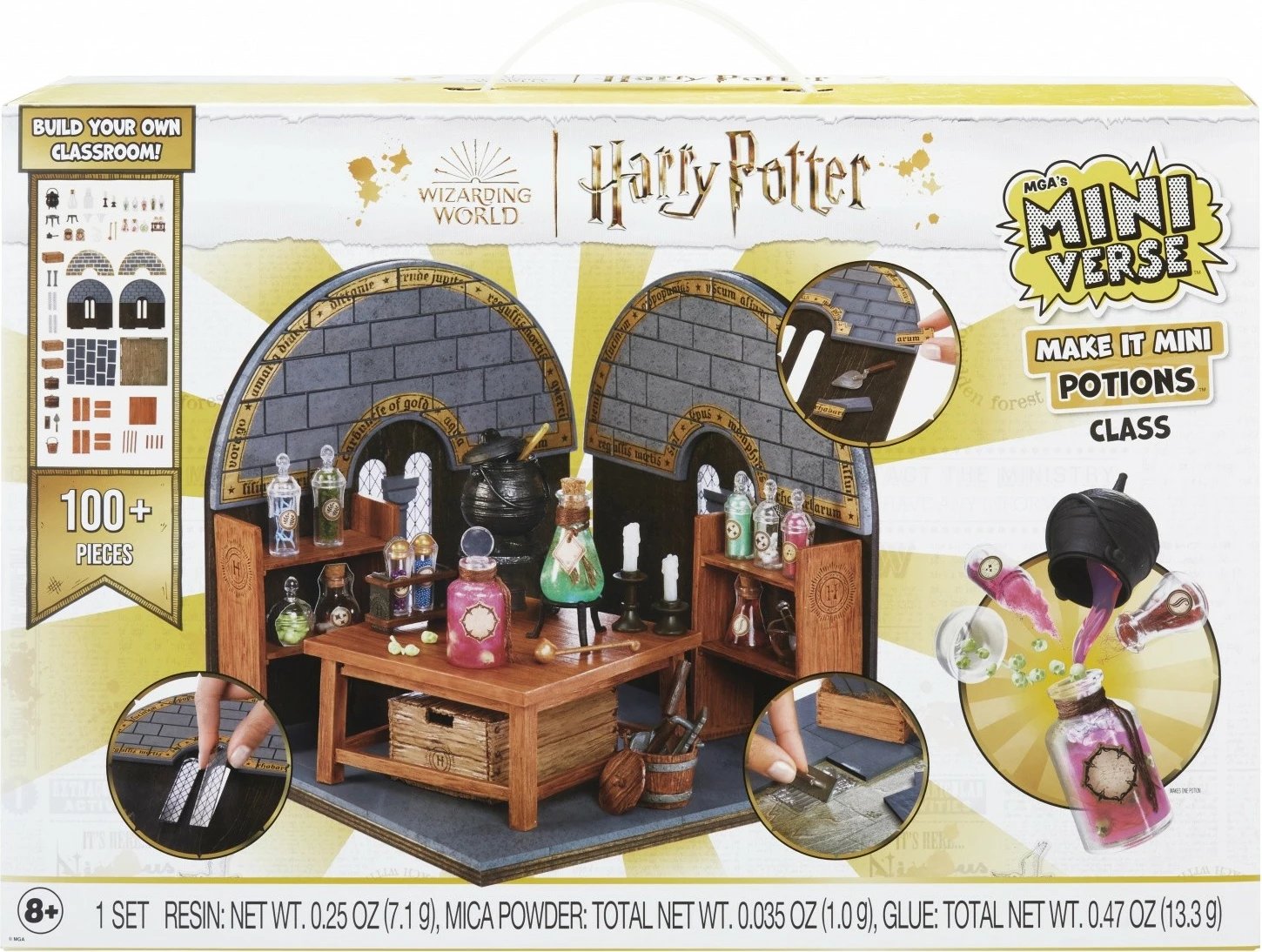 Set miniaturë Harry Potter MGA Miniverse Make It Mini, 100+ pjesë, plastikë