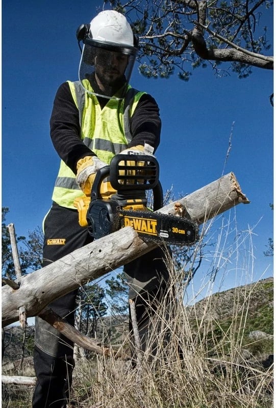 Sharrë elektrike DeWALT DCM565N-XJ, 30 cm, bateri 5 Ah, zi-verdhë