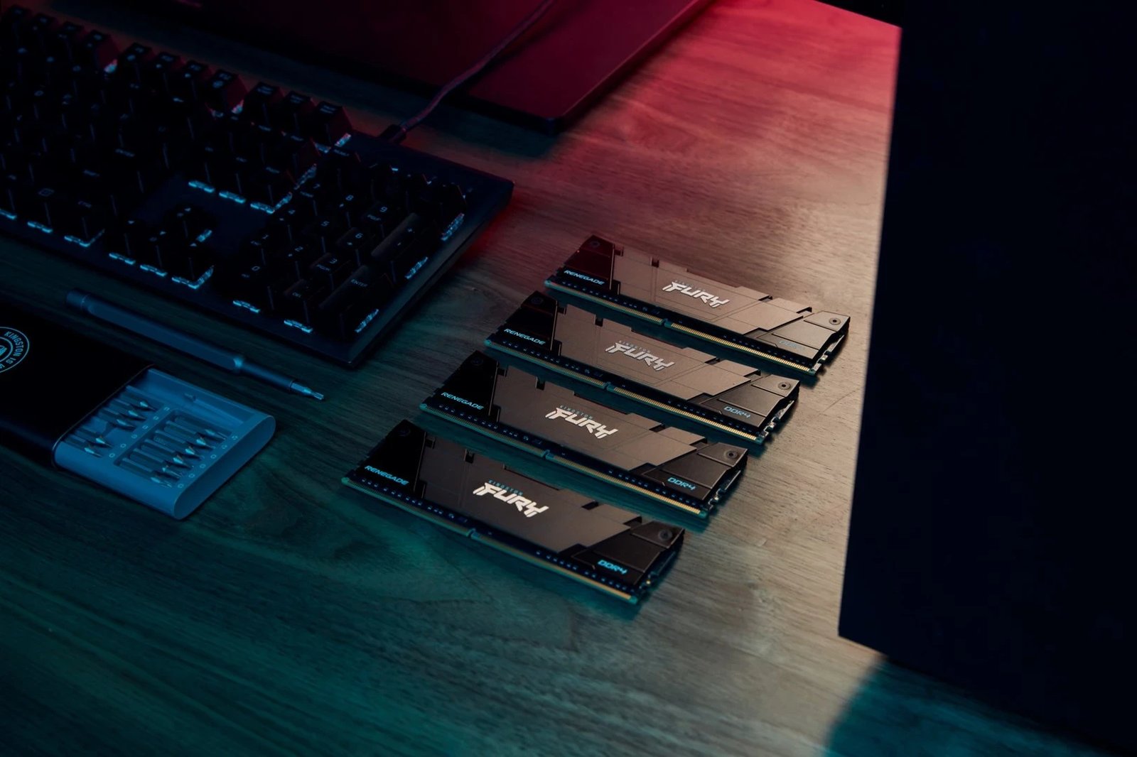 RAM Memorje Kingston FURY,16GB (2x8GB) DDR4 CL16 DIMM, të zeza                                                      