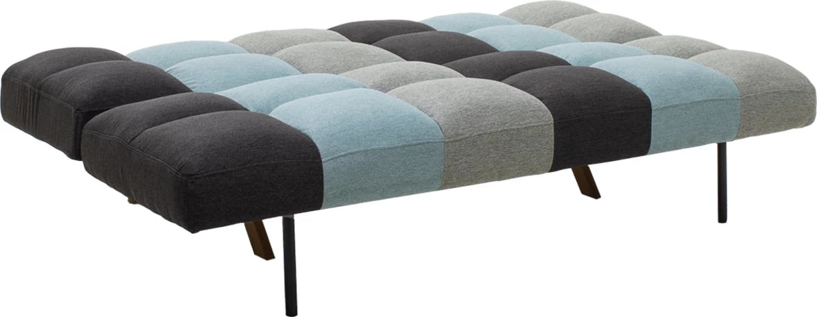 Krevat-sofa 3 vendesh Freddo, material shumëngjyrësh, 182x81x84cm