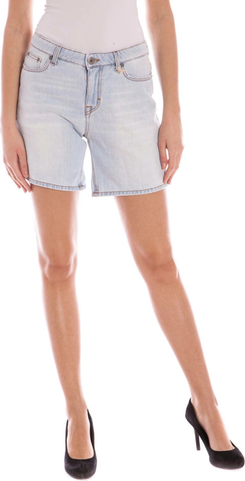 Shorce xhinse GANT për femra, light blue