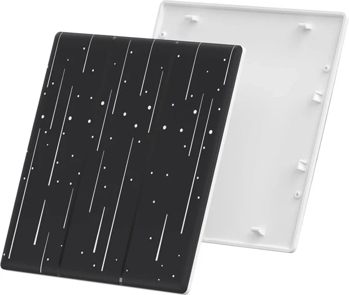 Kapak dekorativ Sonoff T5-3C-86-star për çelës të mençur me prekje, plastikë, i zi