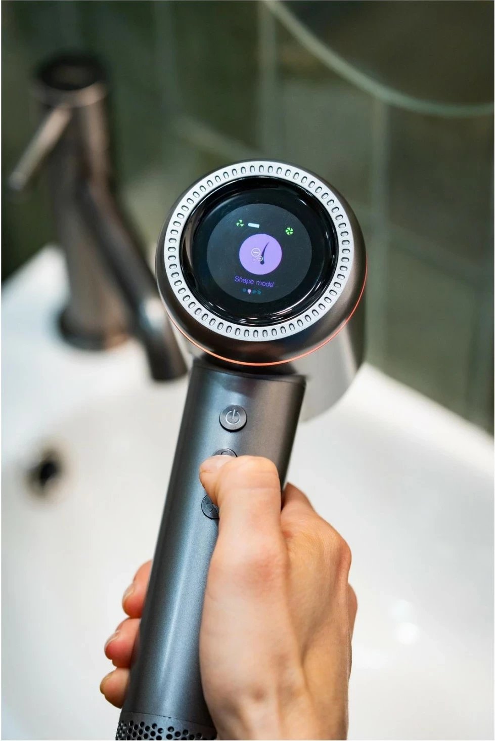 Tharëse flokësh Oromed Oro-F1 Sonic, 1600W, jonizim, ekran LCD, argjendtë