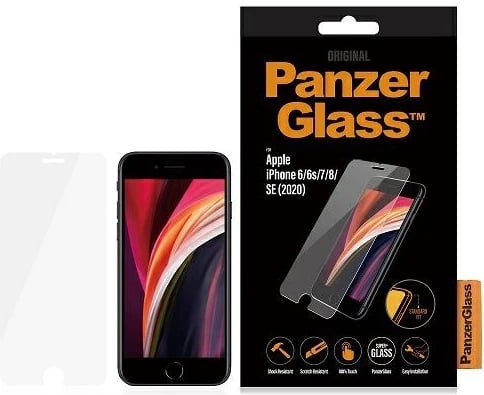 Xham i temperuar PanzerGlass Standard Super+ për iPhone 6/6s/7/8/SE 2020/SE 2022