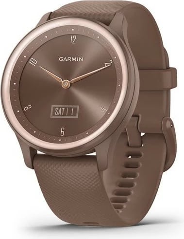 Smartwatch Garmin vívomove Sport, OLED, GPS, ngjyrë ari rozë