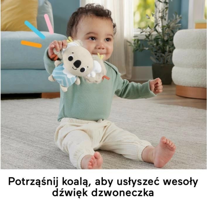Tapet sensorik për foshnje Fisher Price HRB15, shumëngjyrësh, me 6 lodra