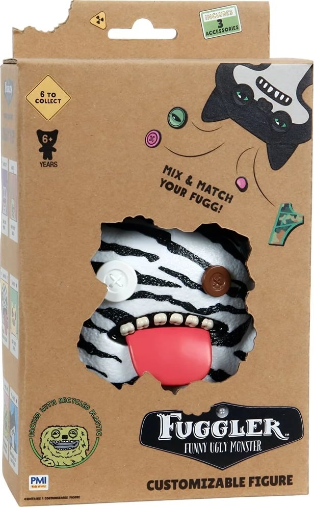 Figurë koleksionuese Fuggler Oogah Boogah Zebra 11.5 cm, P.M.I. Kids World