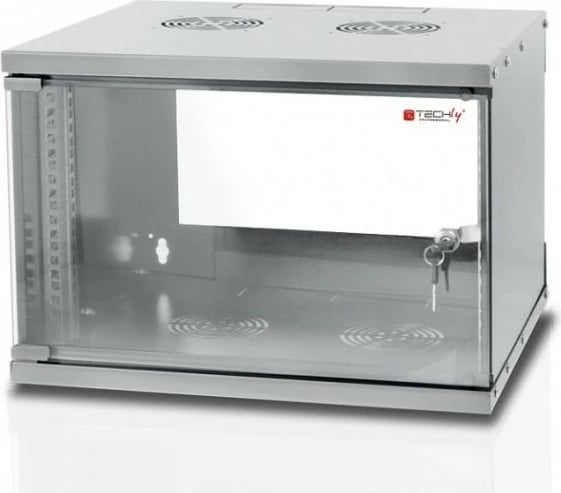 Kasë serveri Techly 022229, 19", 6U, për mur, Gri