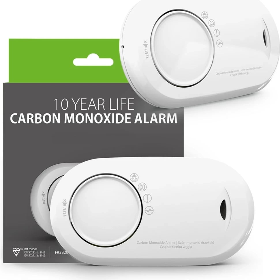Detektor monoksidi karboni FireAngel FA3820-EUX10, Wireless, i montuar në sipërfaqe
