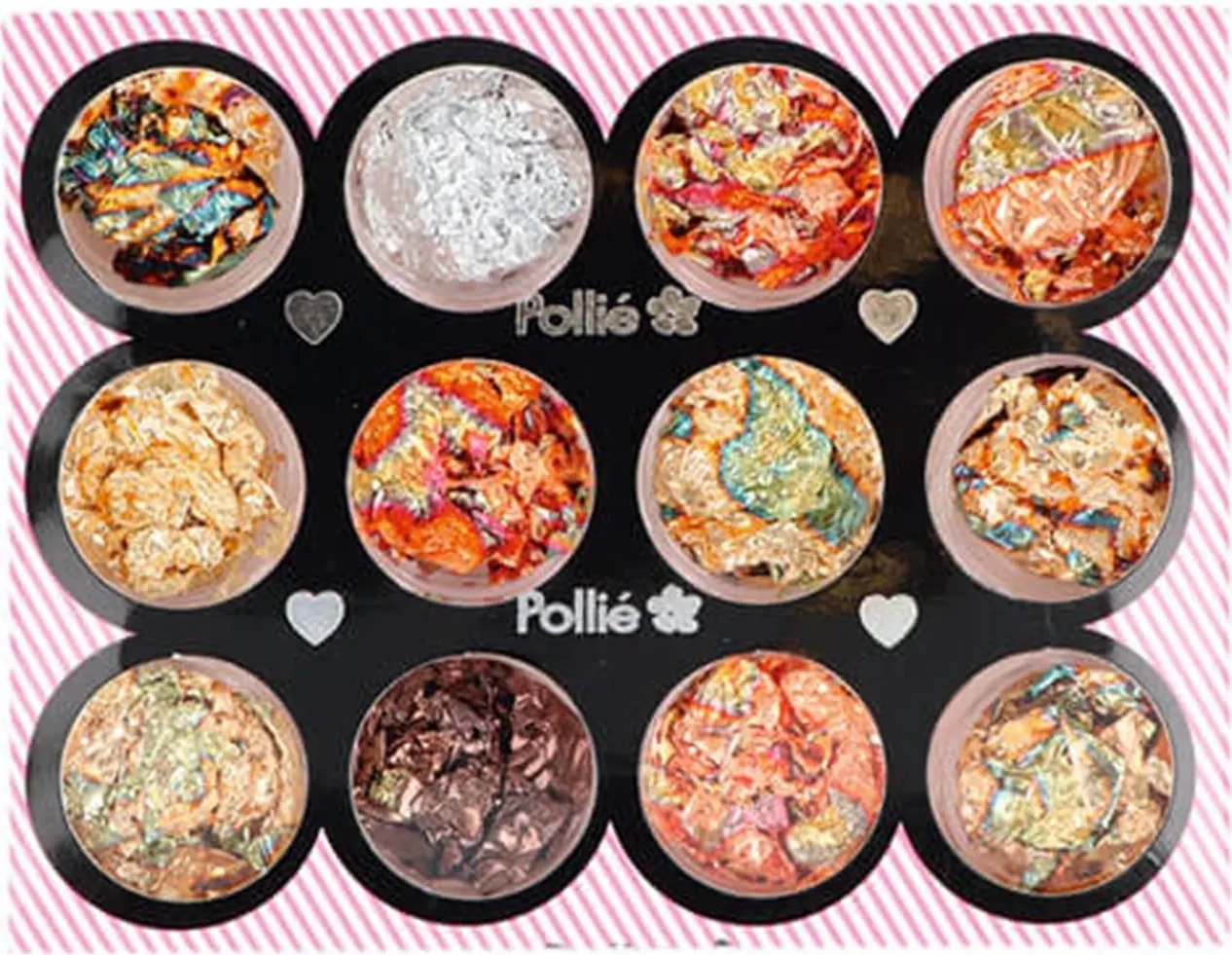 Set për Nail Art Eurostil Pan De Oro 12 ngjyra unisex