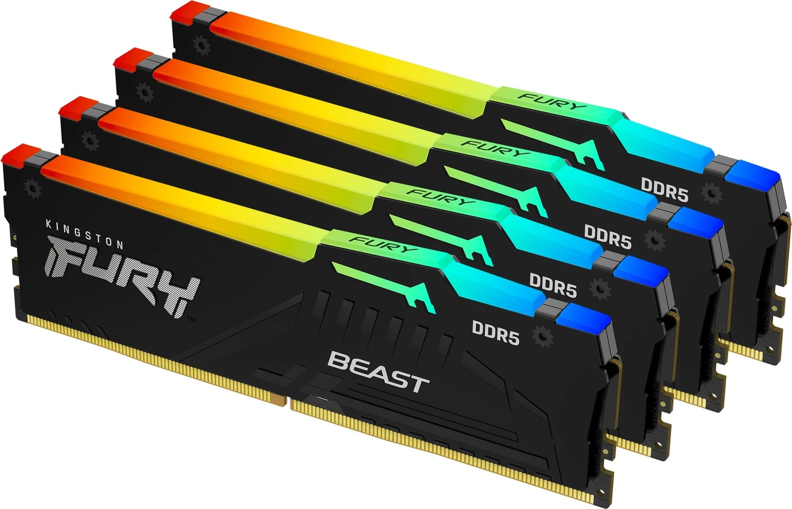 RAM Memorje Kingston FURY Beast 64GB (4x16GB) DDR5 6000MT/s CL40 RGB