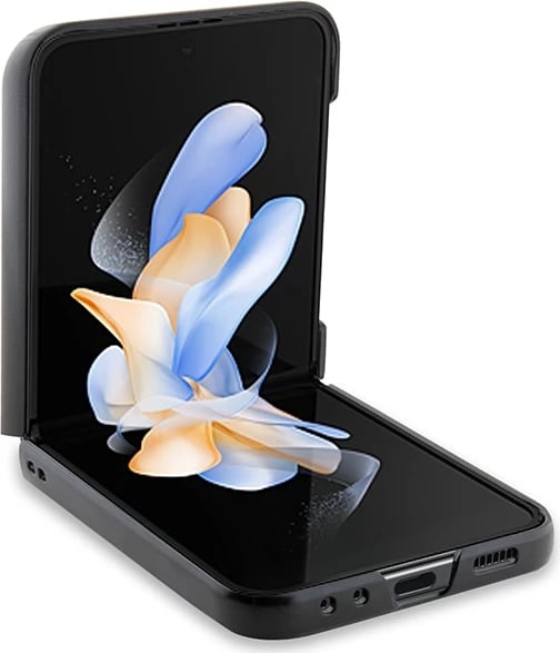 Mbështjellës BMW Leather Carbon për Samsung Galaxy Z Flip 5, i zi
