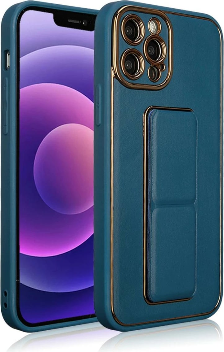 Mbështjellës Hurtel Kickstand Case për Samsung Galaxy A13, silikon, kaltër