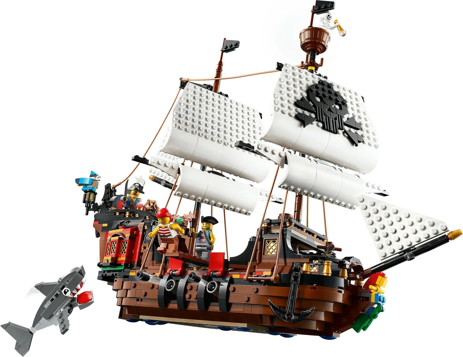Set ndërtimi LEGO Creator 3in1 Anije Piratësh, 31109, 1264 pjesë, shumëngjyrësh