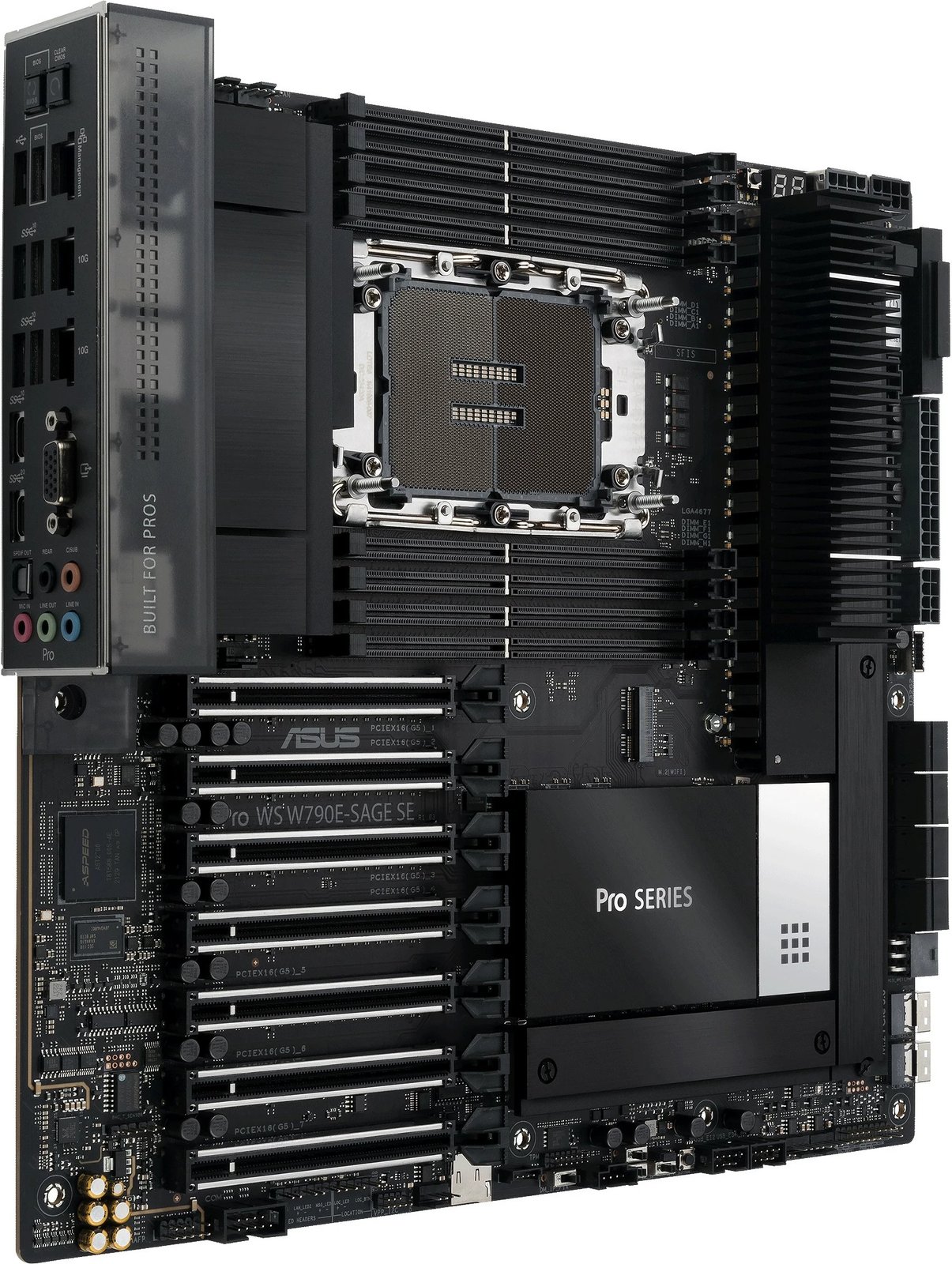 Pllakë amë ASUS PRO WS W790E-SAGE SE, Intel Xeon W, DDR5-SDRAM, Socket E