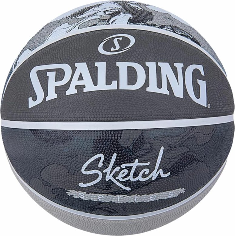 Top Basketbolli për Meshkuj Spalding, ngjyrë e zezë dhe argjendi