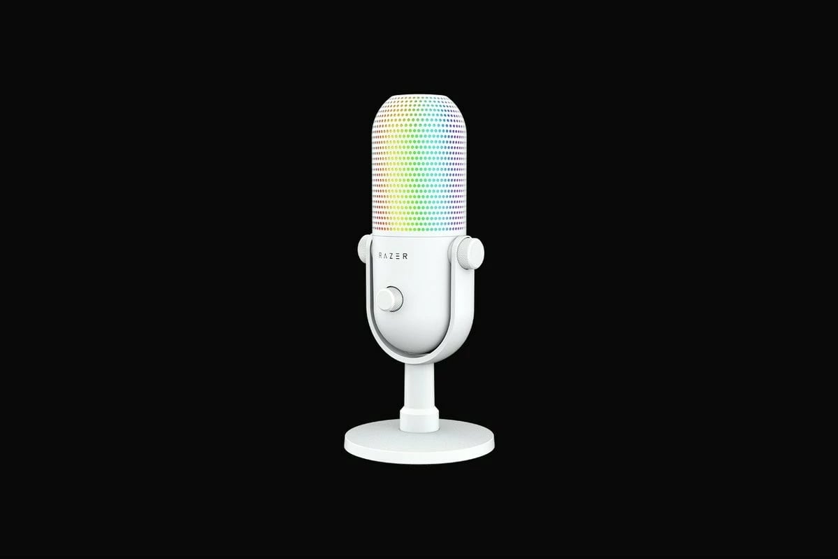 Mikrofon Razer Seiren V3 Chroma i bardhë RGB