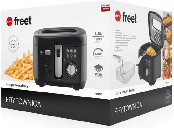 Friteuzë Eldom FR18, 2.5L, 1800W, e zezë