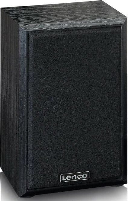 Gramafon Lenco LS-101BK me Bluetooth, 2 altoparlantë, i zi
