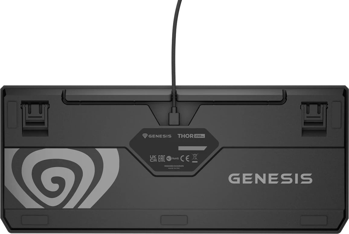Tastierë mekanike GENESIS Thor 230 TKL, QWERTY, RGB, Wireless + Bluetooth, e zezë