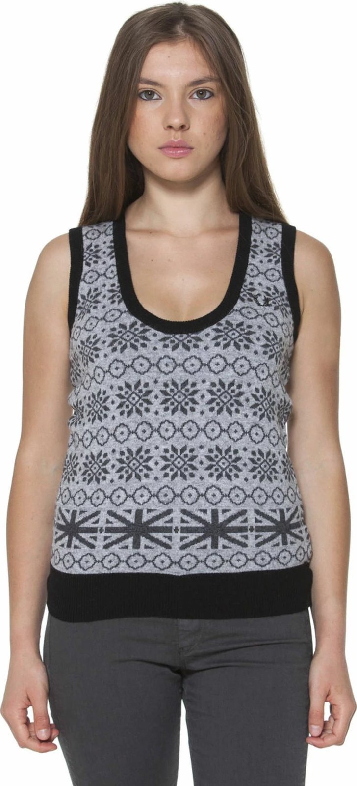 Jelek për femra FRED PERRY, gri