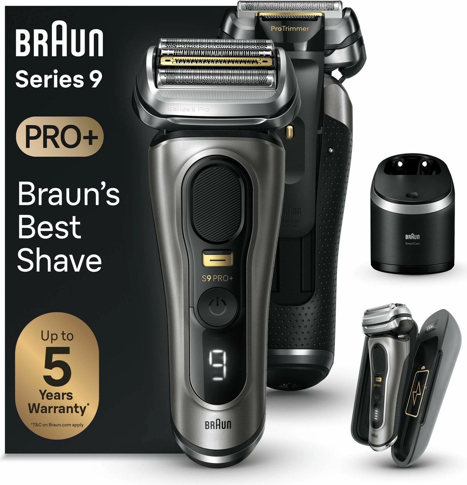 Makinë rroje Braun Series 9 Pro+ 9575cc, metallic, pa kabllo
