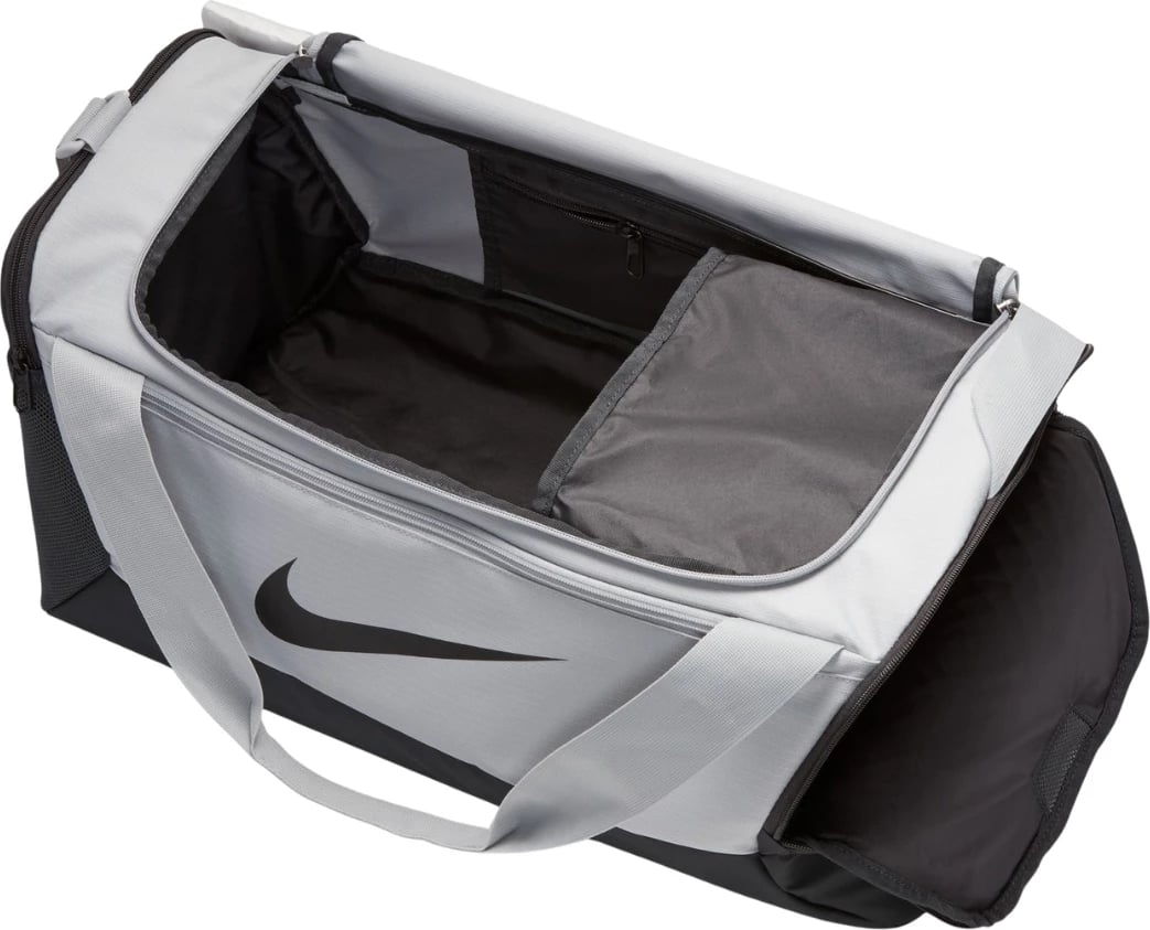 Çantë sportive Nike unisex, gri-e zezë
