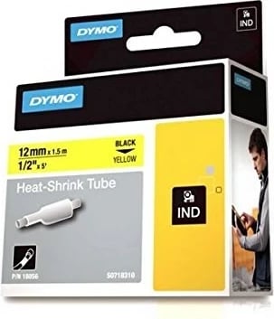 Etiketa DYMO IND Heat-Shrink Tube, 12mm x 1.5m, Multikolor