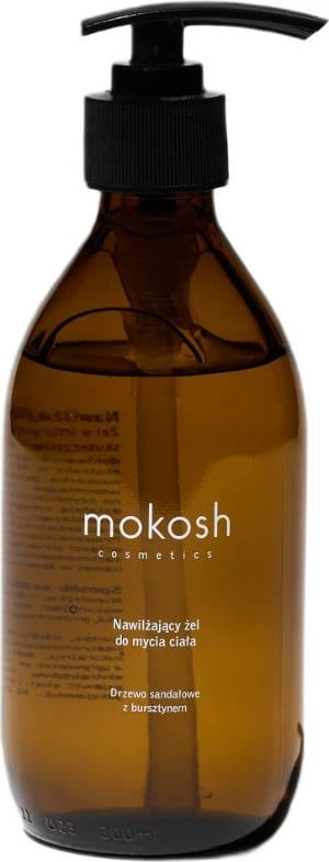 Xhel dushi hidratues për femra Mokosh Sandalwood & Amber, 300ml