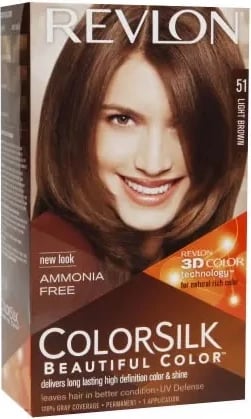 Ngjyrë flokësh Revlon Colorsilk Ammonia Free 51 unisex kafe e hapur