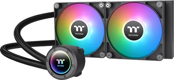 Ftohës me ujë për CPU Thermaltake TH240 V2 ARGB, 2x120mm, bakër, ARGB