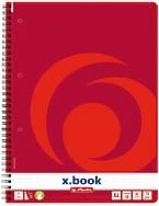 Fletore me spirale herlitz 306456, A4, e kuqe