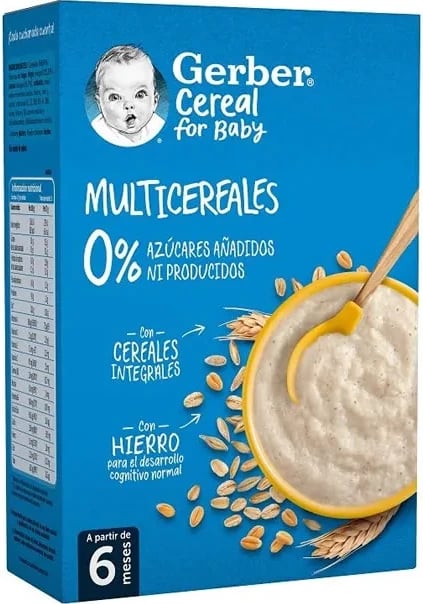 Drithëra për foshnje Gerber Multicereals 0%, 270g