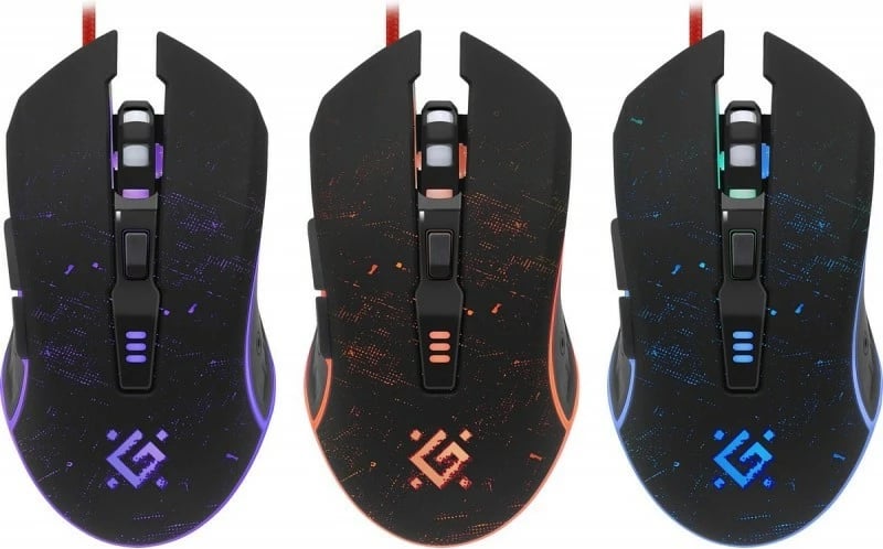 Maus gaming Defender DRAGLEN GM-907, 7200 DPI, me kabllo, RGB, i zi, me mauspad