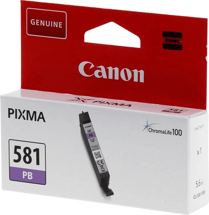 Kartush bojë Canon CLI-581 PB (2107C001) 5.6 ml, rendiment 1660 faqe, standard, blu