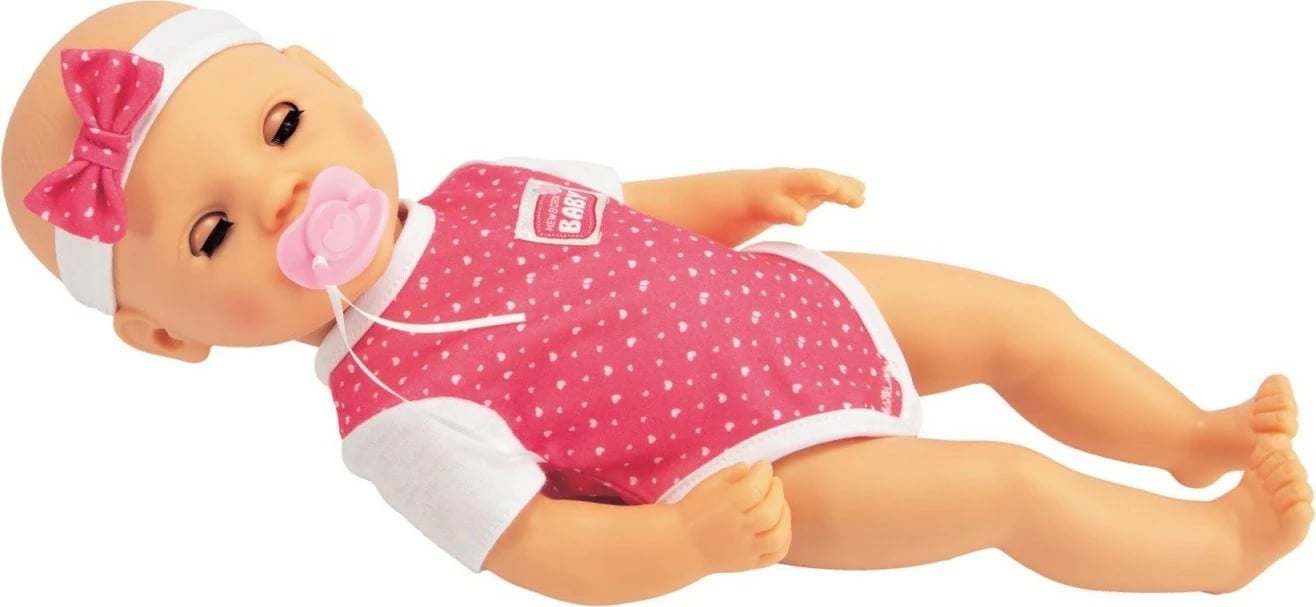 Kukull Simba New Born Baby Hungry Baby 38 cm me aksesorë, rozë