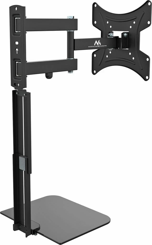 Mbajtës TV me raft DVD Maclean, vesa 200x200, 23"-43", i zi