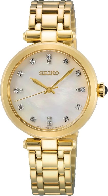 Seiko Diamond Collection Women's Gold Watch White Dial