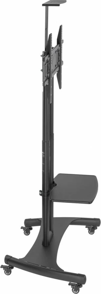 Tavolinë mobile me mbajtëse TV ART STO S-12, për TV 32-70", ngjyrë e zezë