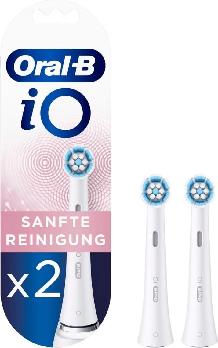 Kokë furçe dhëmbësh sonike, Oral-B, iO Gentle Clean 319870, e bardhë, set 2 copë
