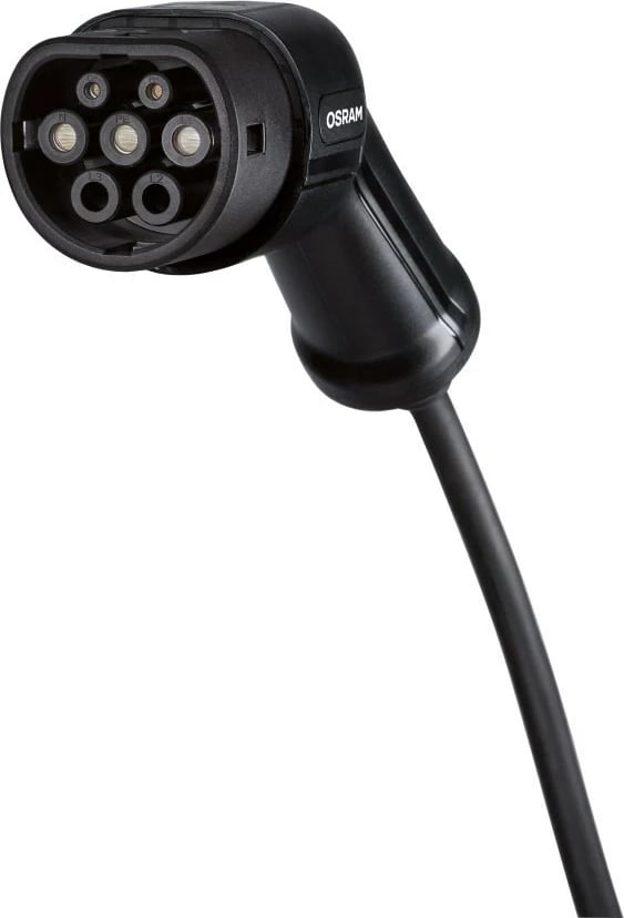 Karikues mobil OSRAM BATTERYCHARGE 7PIN 3.6KW për vetura elektrike, i zi