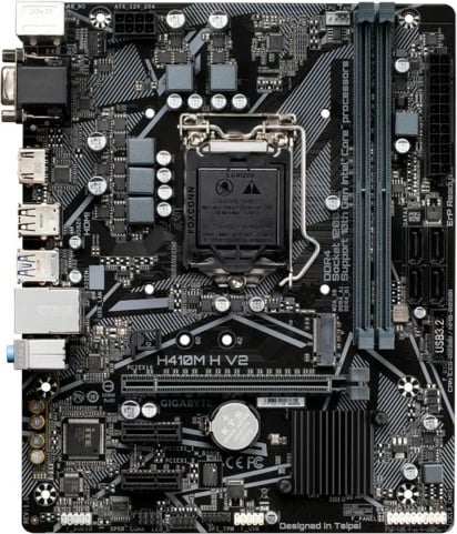 Pllakë amë Gigabyte H410M H V2, Intel, LGA 1200, DDR4-SDRAM, 64 GB