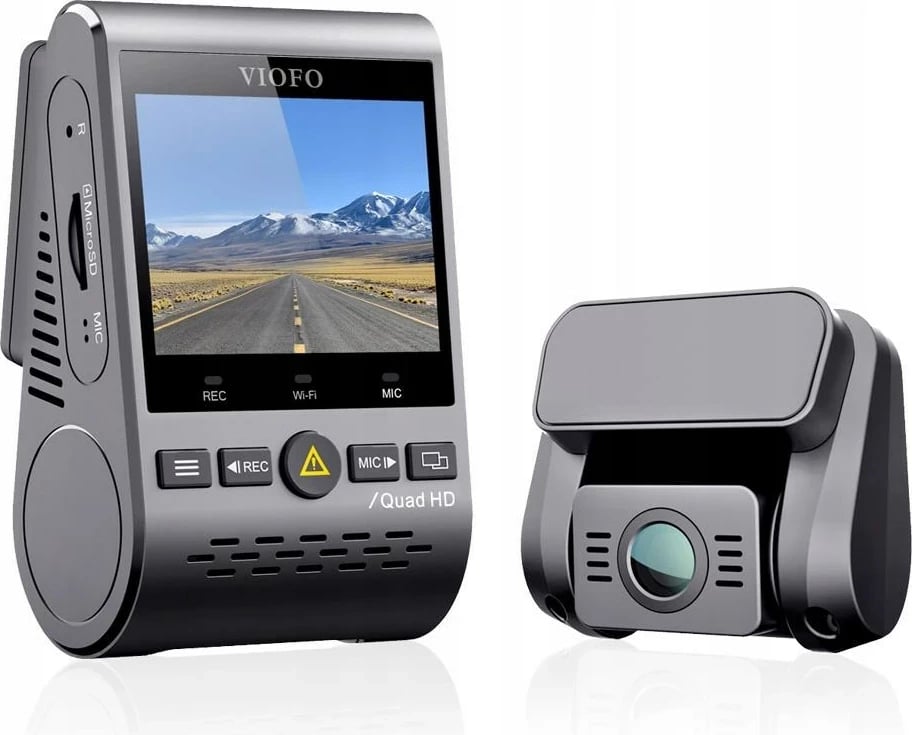 Kamerë regjistrimi për veturë VIOFO A129-G PLUS DUO, 2 kamera, Quad HD, WiFi, e zezë